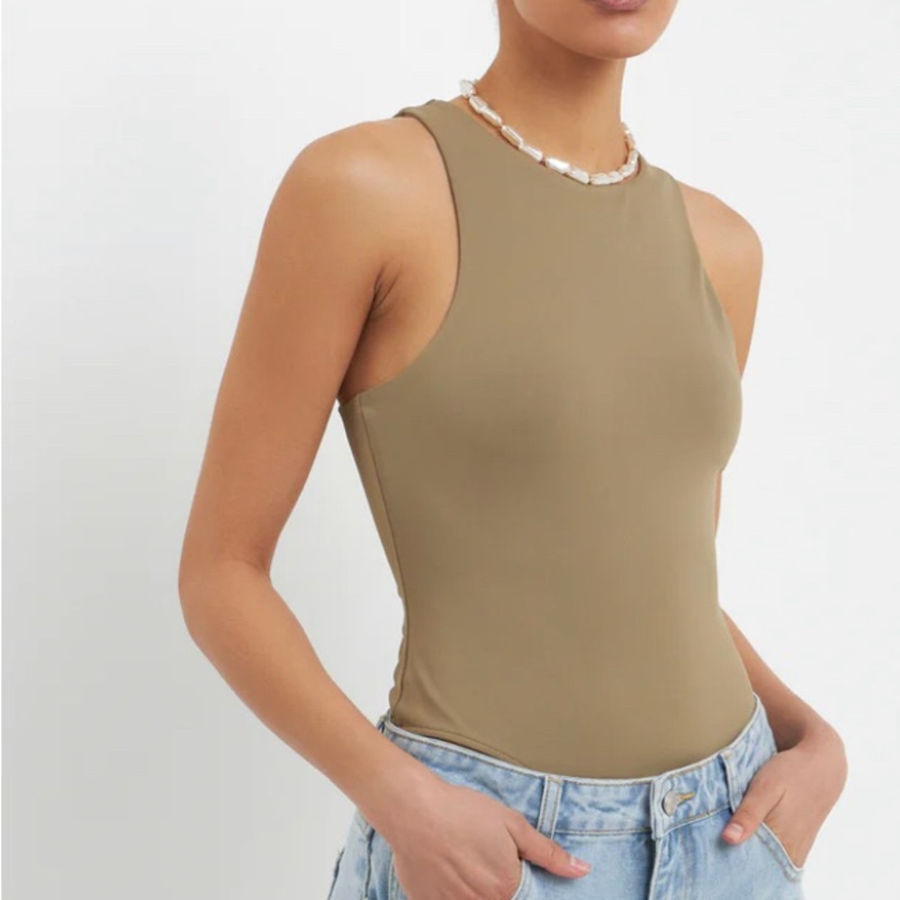 Grey Lab XS olive body suit